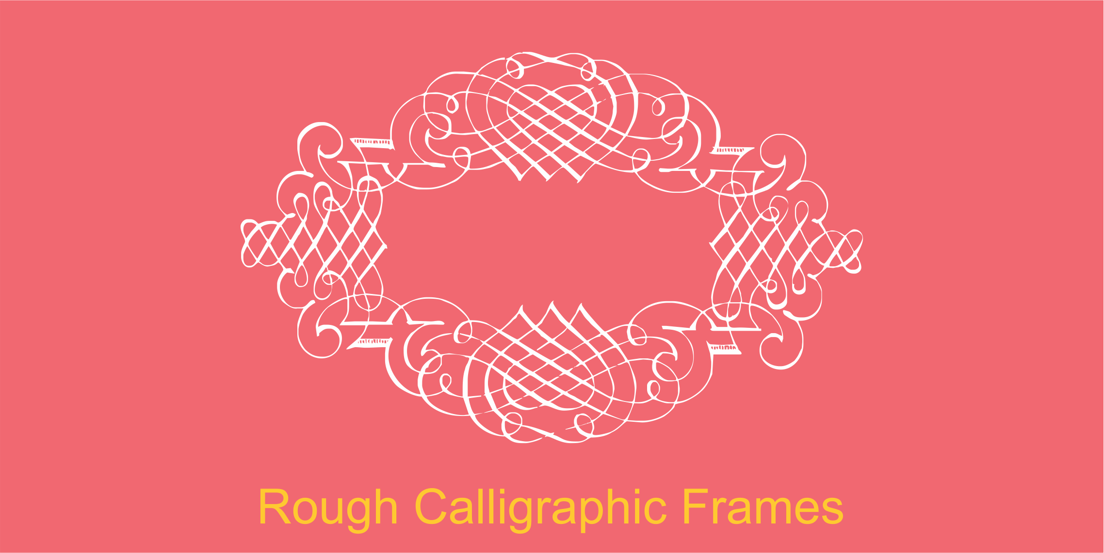 Rough Calligraphic Frames font